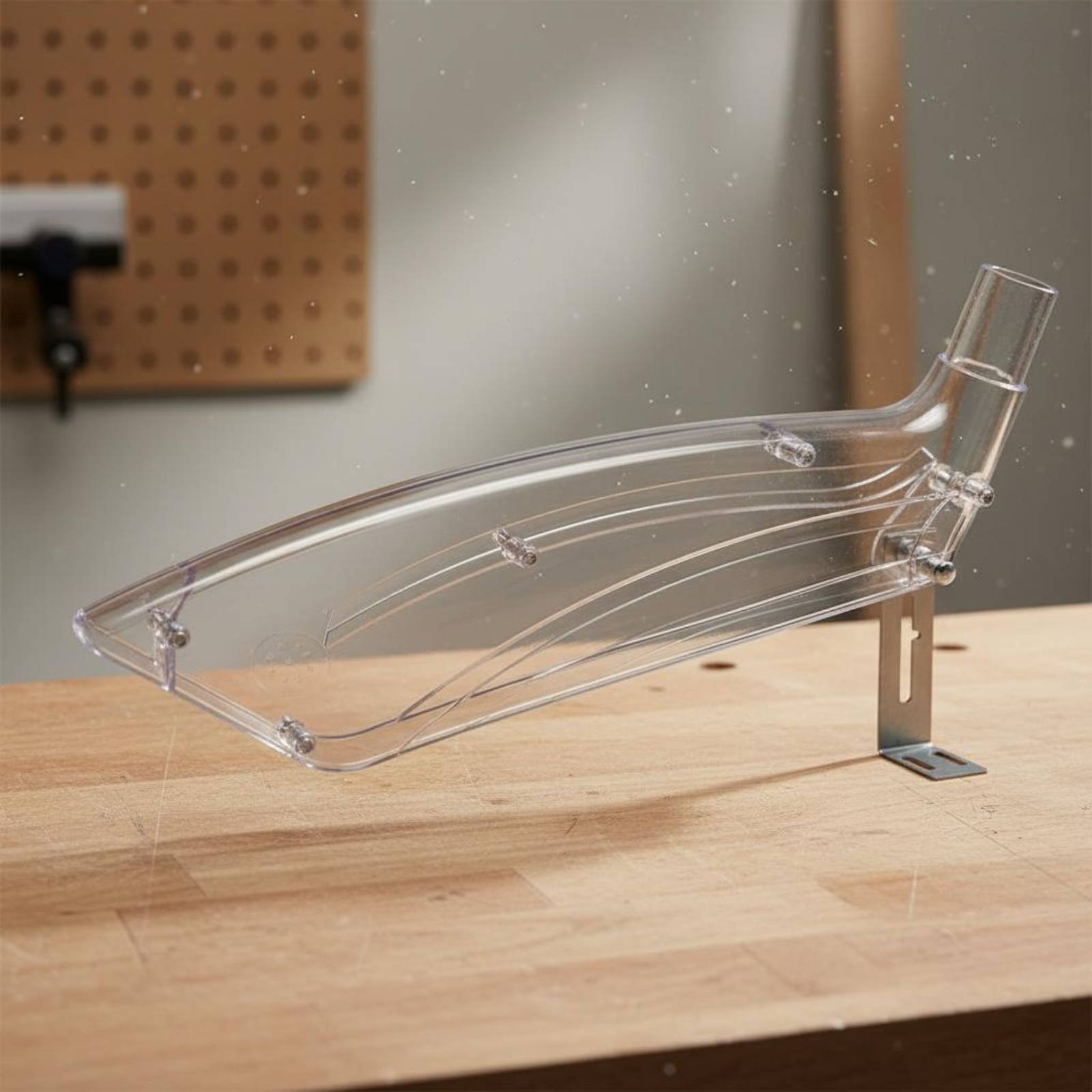 Vacuum Woodworking - 透明な鋸刃ガード 簡単に取り付けられる透明なテーブルソーカバー 木工工場、作業場用