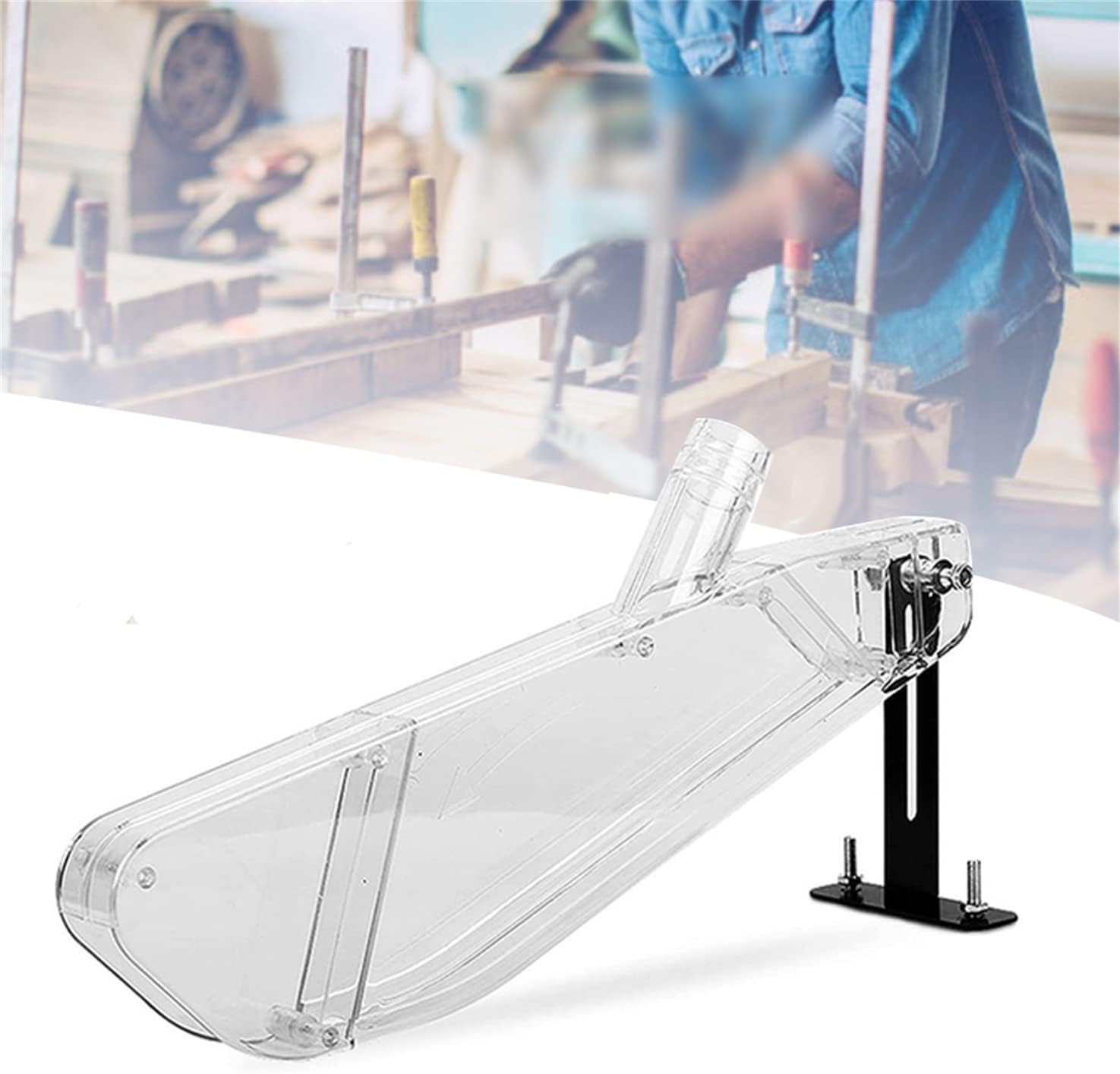 Vacuum Woodworking - 木工テーブルソー保護カバー透明集塵ガード電動丸鋸用防塵透明プラスチックケース