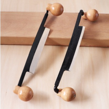 Drawknife Blade - スクレーパー剥皮木工ハンドツール樹皮除去プロフェッショナルドローカッターダブル木製ハンドルドローナイフ樹皮除去
