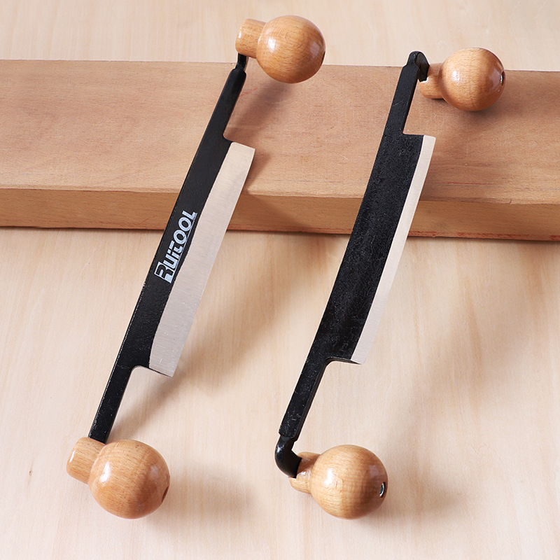 プロのドローカッターダブル木製ハンドルドローナイフ樹皮除去ス - Drawknife Blade のレビューと価格