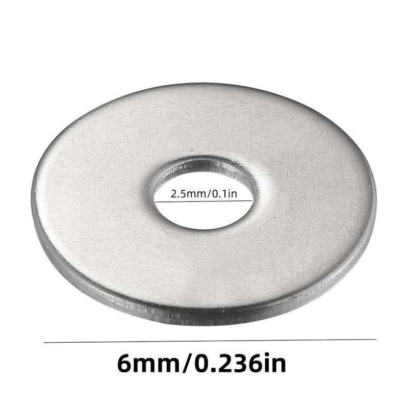 300個 M2.5 x 6 x 0.5 ステンレススチール平 - Xfactory Woodworking のレビューと価格