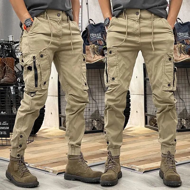 メンズコットンカーゴパンツ,バイカー,バイカー,オートバイ, - Woodworking Brand のレビューと価格