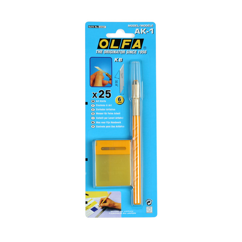 日本製 OLFA スタンダードアートペン 固定刃ナイフ AK - Woodworking Japan のレビューと価格