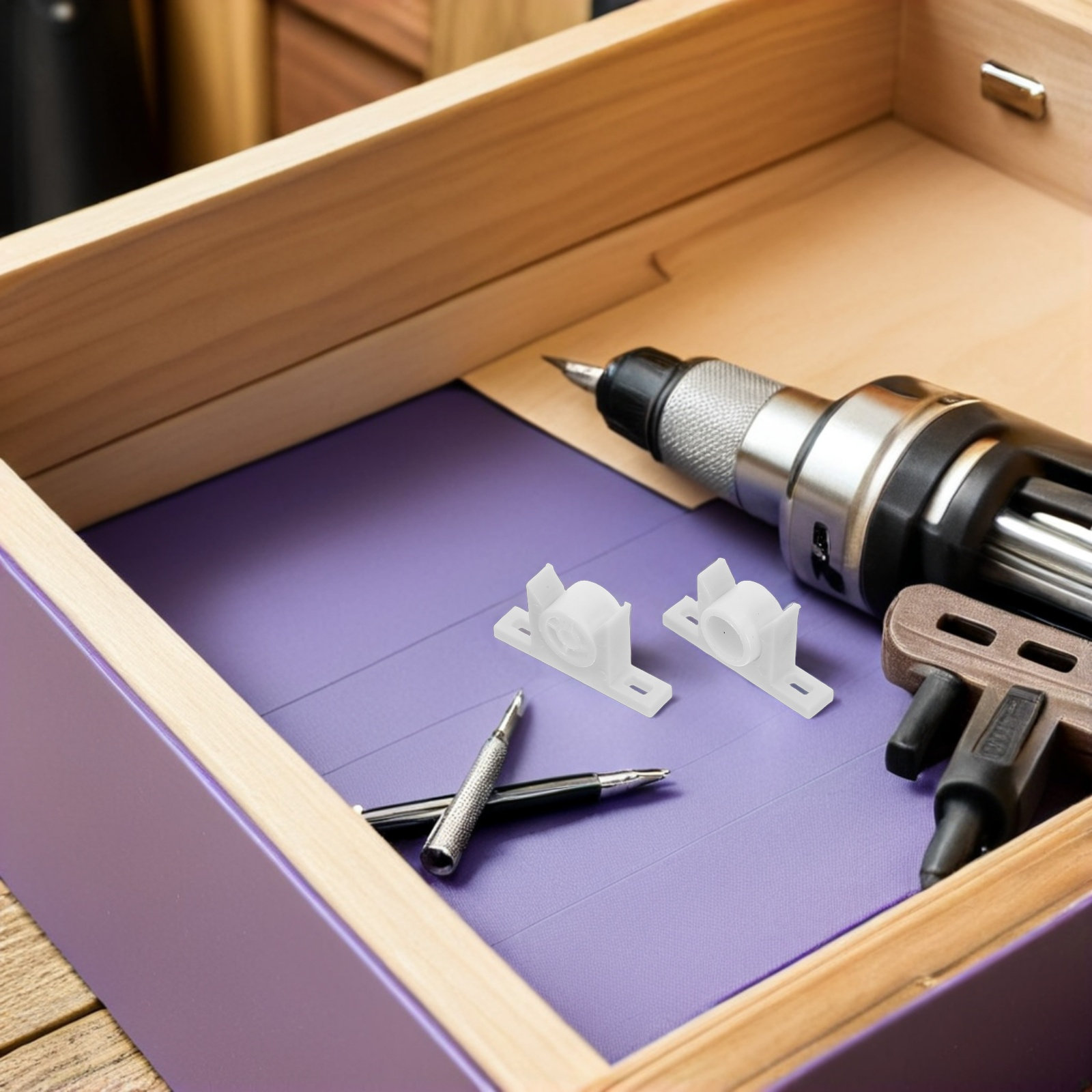30セット プラスチック製キャビネット留め具 プッシュラッチ - Woodworking For Dummies のレビューと価格