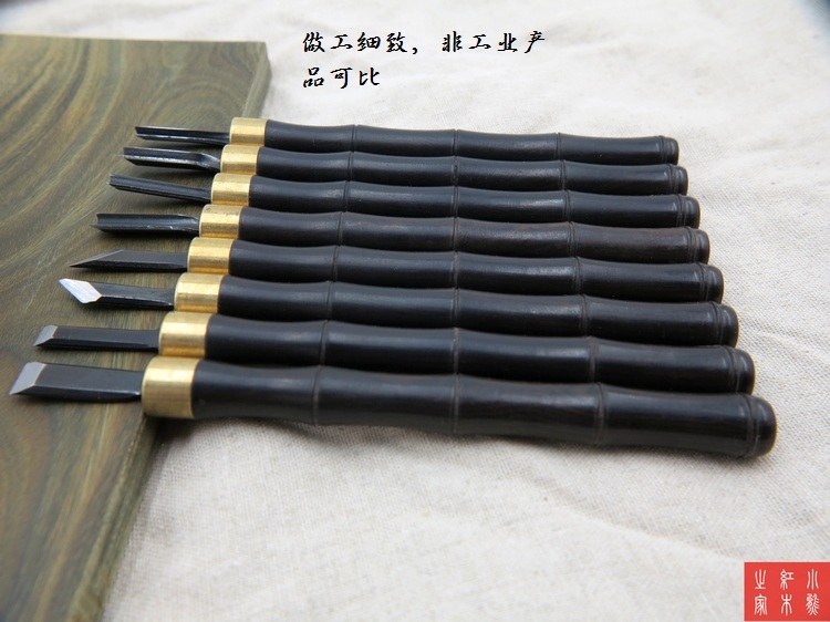 木工ツールセット,日本の彫刻ハンドチゼル,エボニーハンドル, - Woodworking Japan のレビューと価格