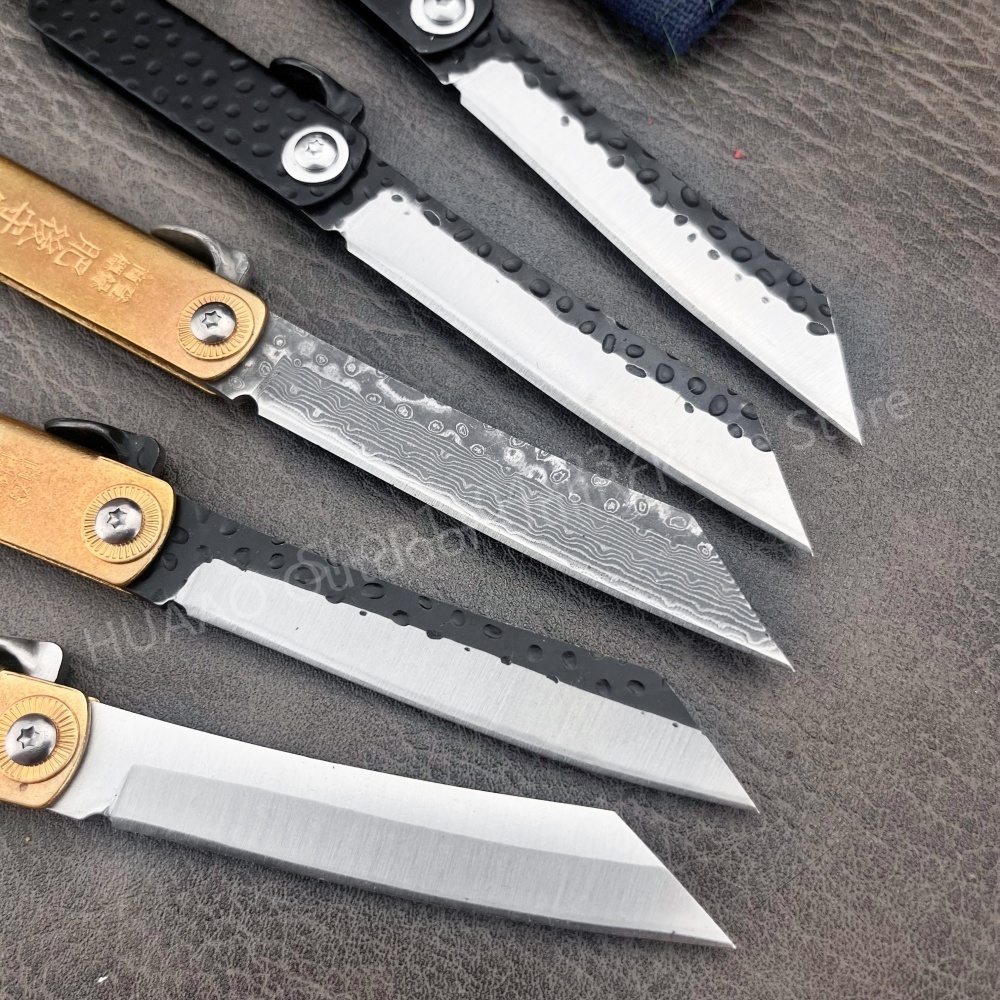 小さなヒゴノカミ日本折りたたみナイフポケットナイフ鍛造刃シャ - Woodworking Japan のレビューと価格