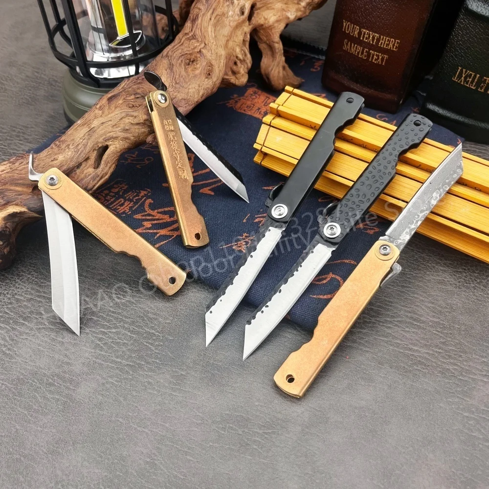 小さなヒゴノカミ日本折りたたみナイフポケットナイフ鍛造刃シャ - Woodworking Japan のレビューと価格